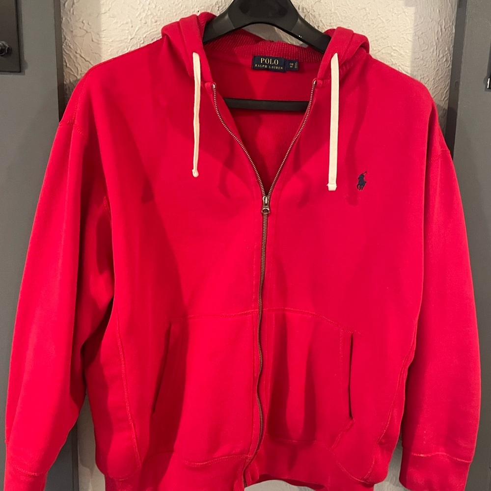 Ralph Lauren Polo Full Zip Up Thermal Fleece Hoodie Size 2XB